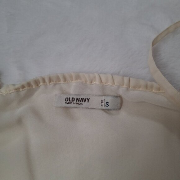 Old Navy Floral Embroidered Cami Sz S Lace Adjustable Straps Boho Minimalist - Picture 9 of 14